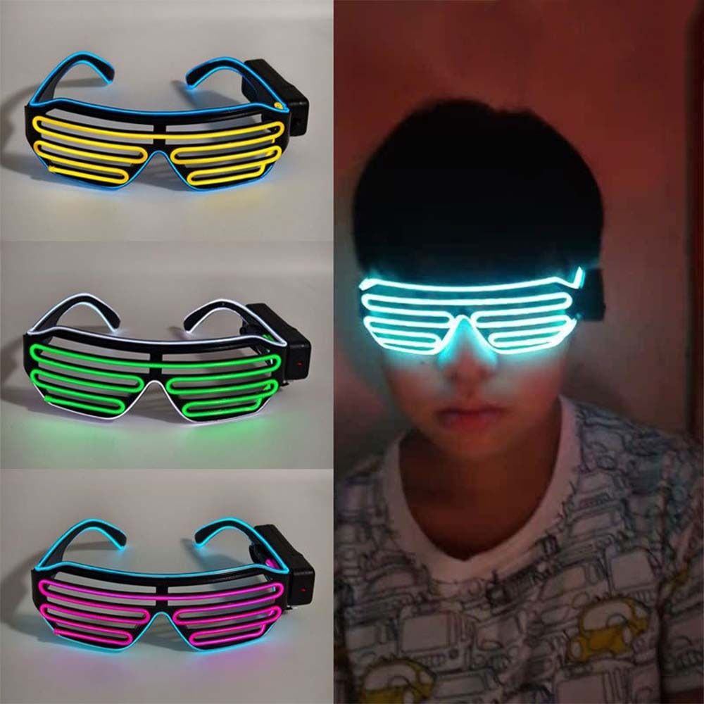 Glow In The Dark Party Glasses - Wireless LED Glowing Glasses Cool Colorful