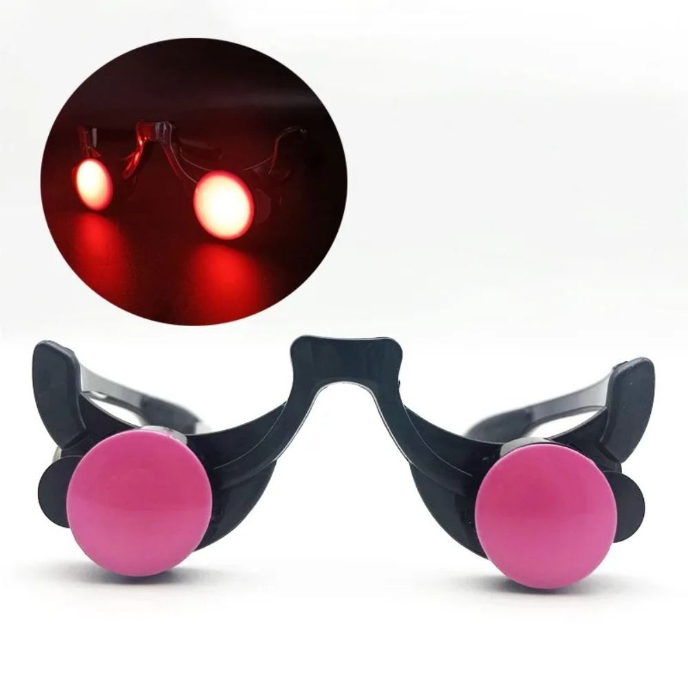 Glow In The Dark Party Glasses - Halloween Horror Red Eye Glasses Props