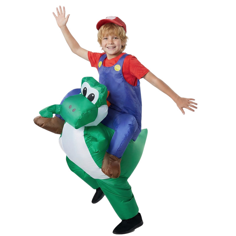 Inflatable Dinosaur Costume Adult - Party Performance Costume Adult Kids Plumber