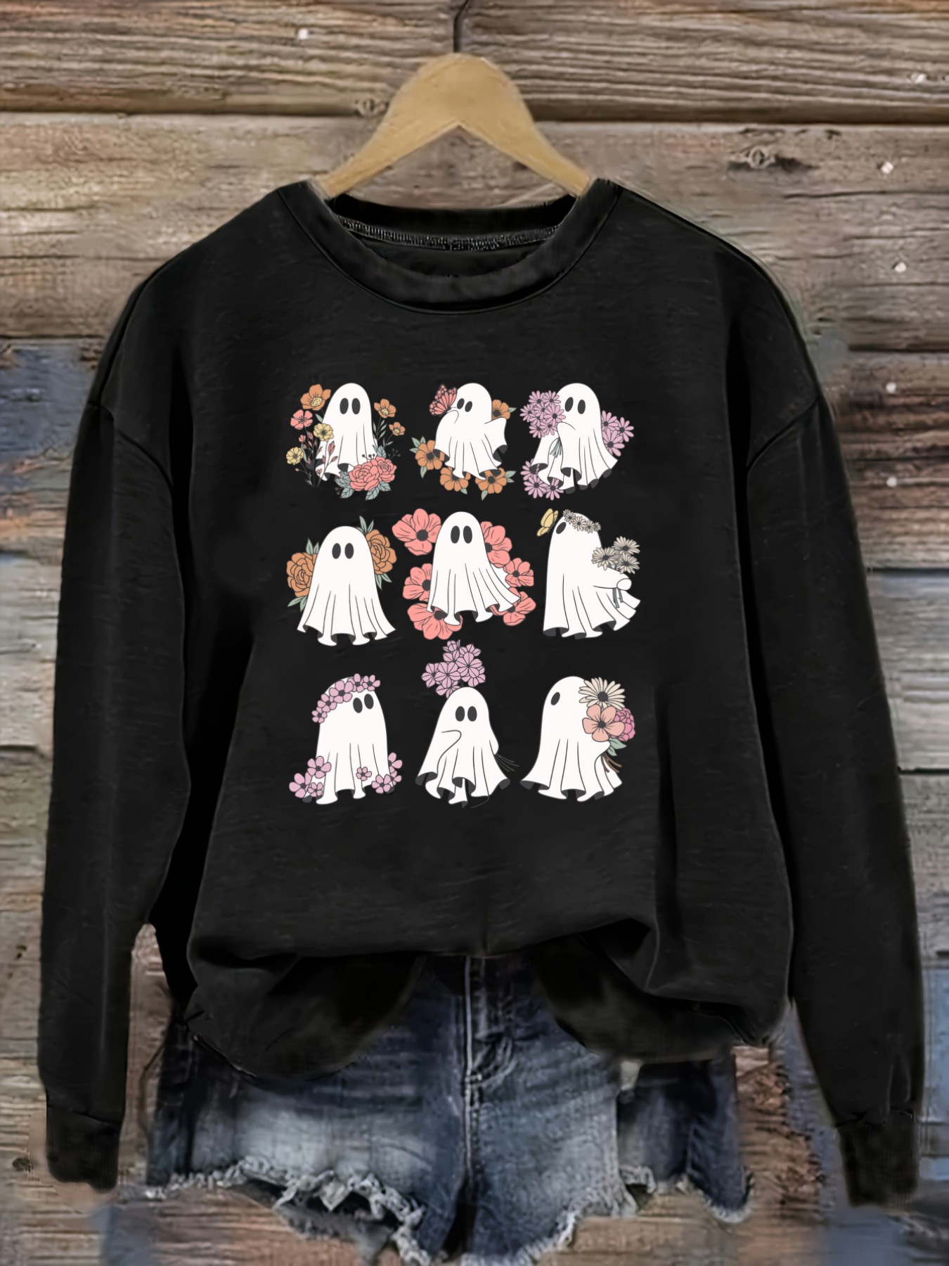 Costumes - Women's Casual Long Sleeve Crew Neck