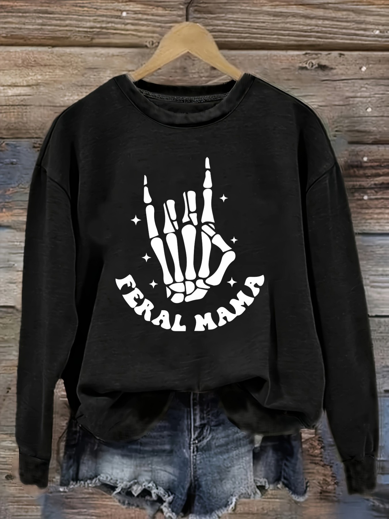 Costumes - Women's Casual Long Sleeve Crew Neck
