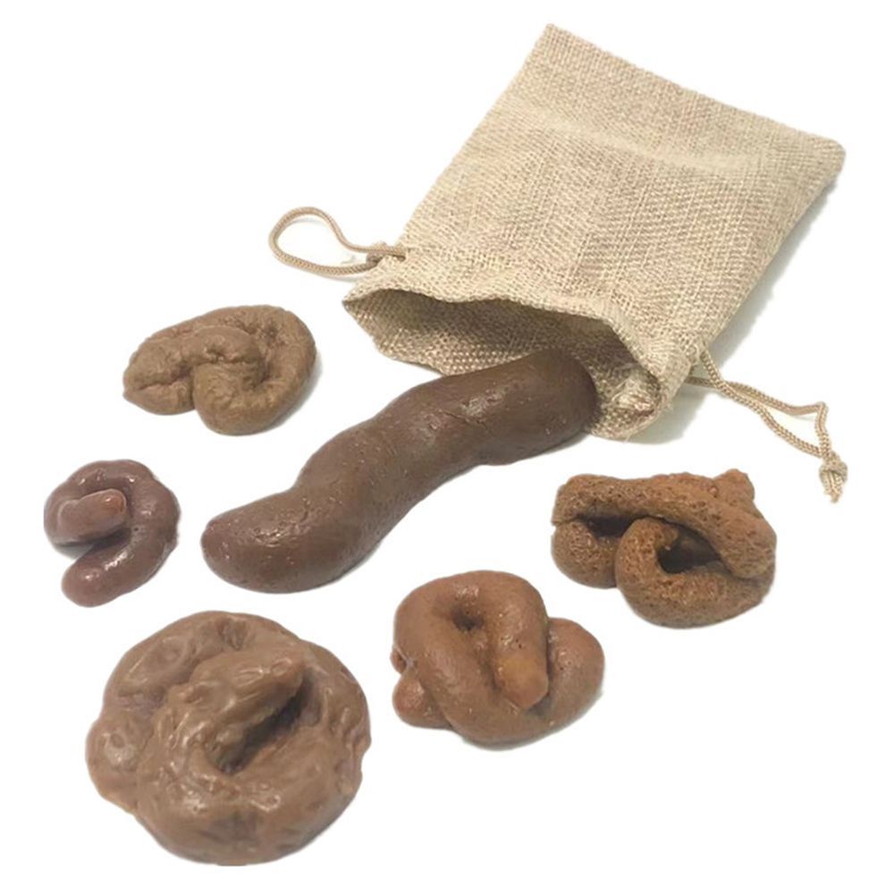 Fake Poop Gag Gift - 6Pcs Turd Tricky Fool's Holiday Antistress