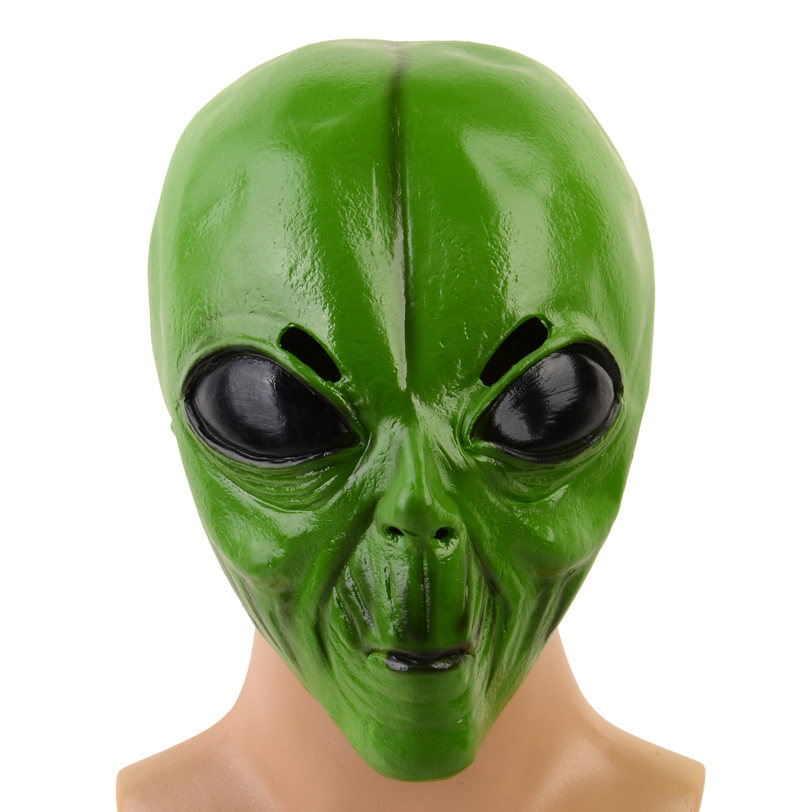 Latex Alien Mask Realistic - 1pc Realistic Latex Green Alien Head