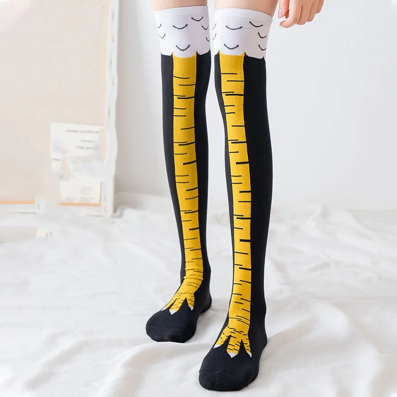 Funny Chicken Leg Socks - Funny Chicken Paw Stocking Over-knee Pressure