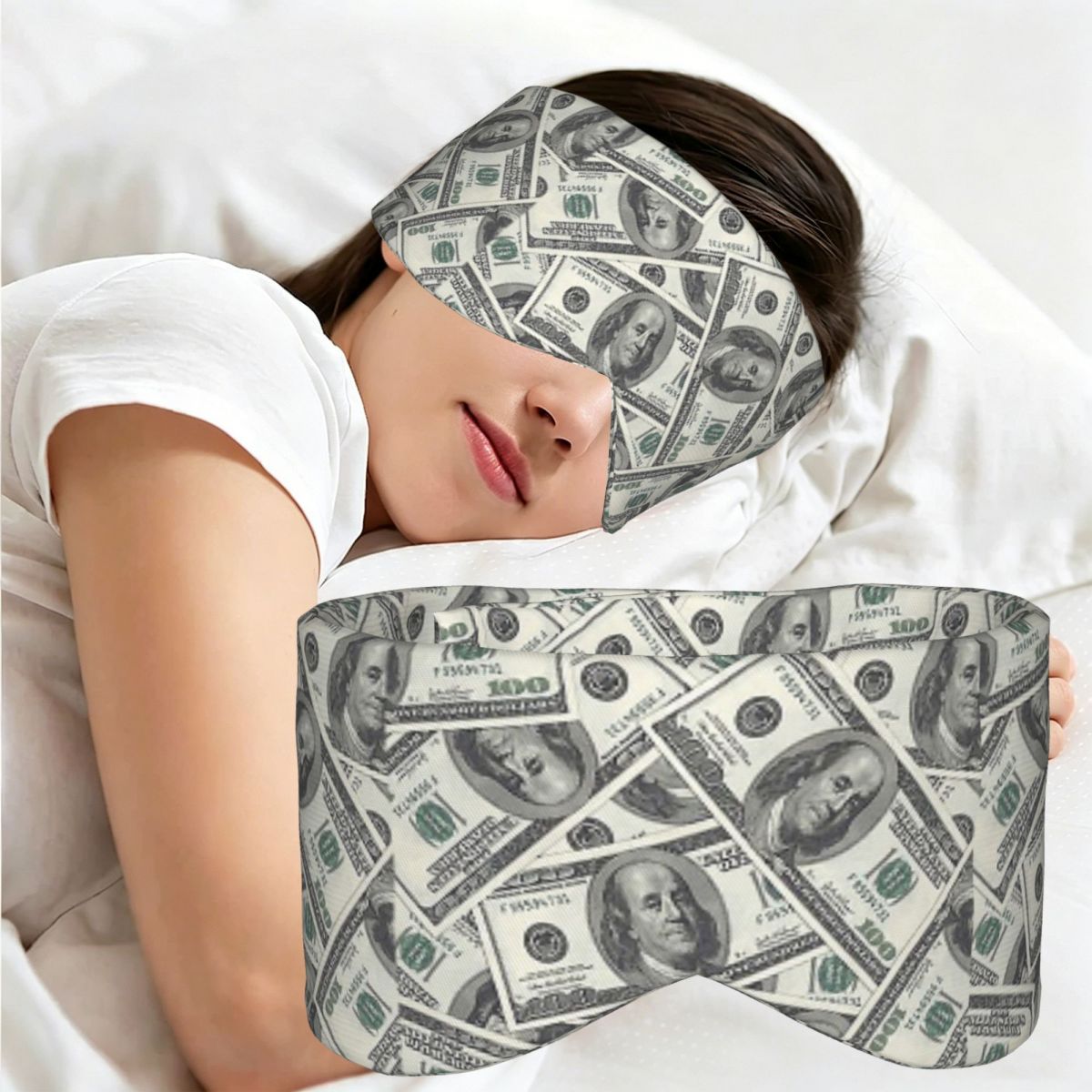 Novelty Gifts - Rich Money Novelty Dollars sleep mask