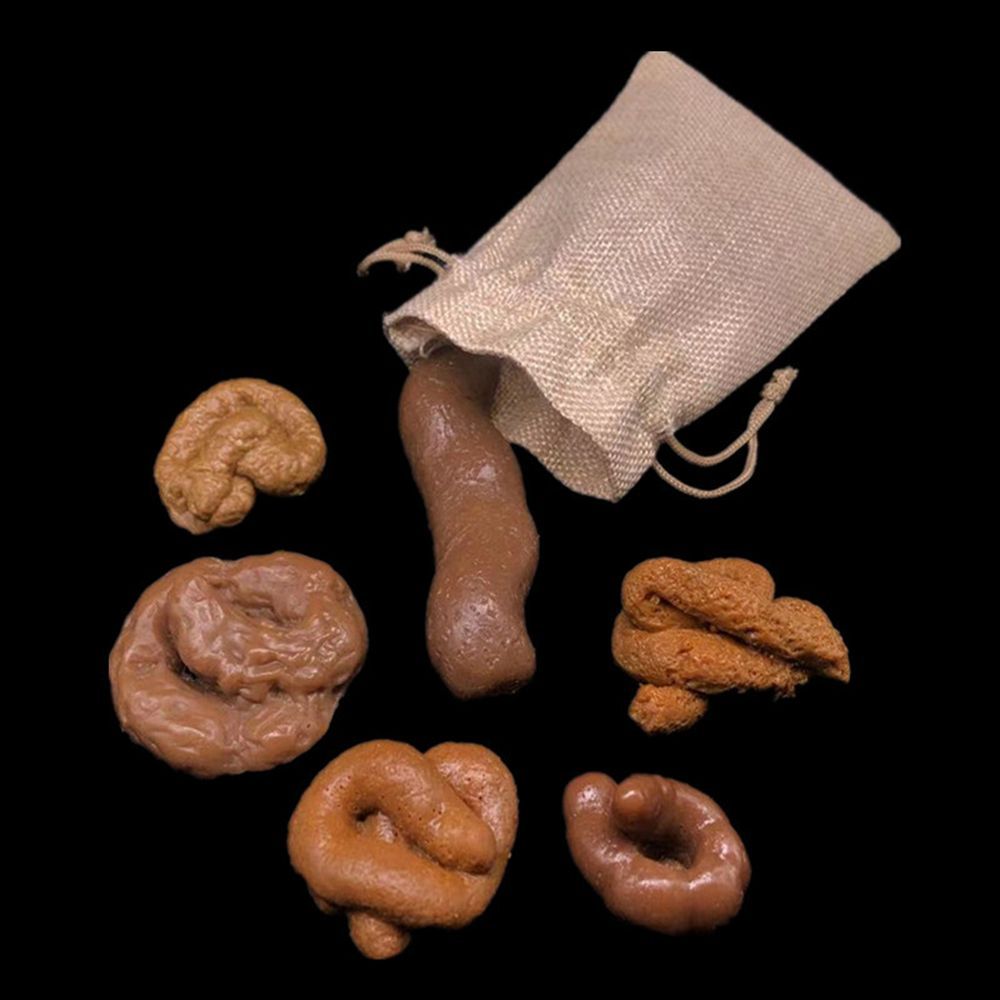 Fake Poop Gag Gift - 6Pcs Joke Tricky Antistress Gadget Squish