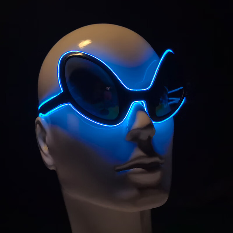 Glow In The Dark Party Glasses - Cool Light Up LED Alien Glasses