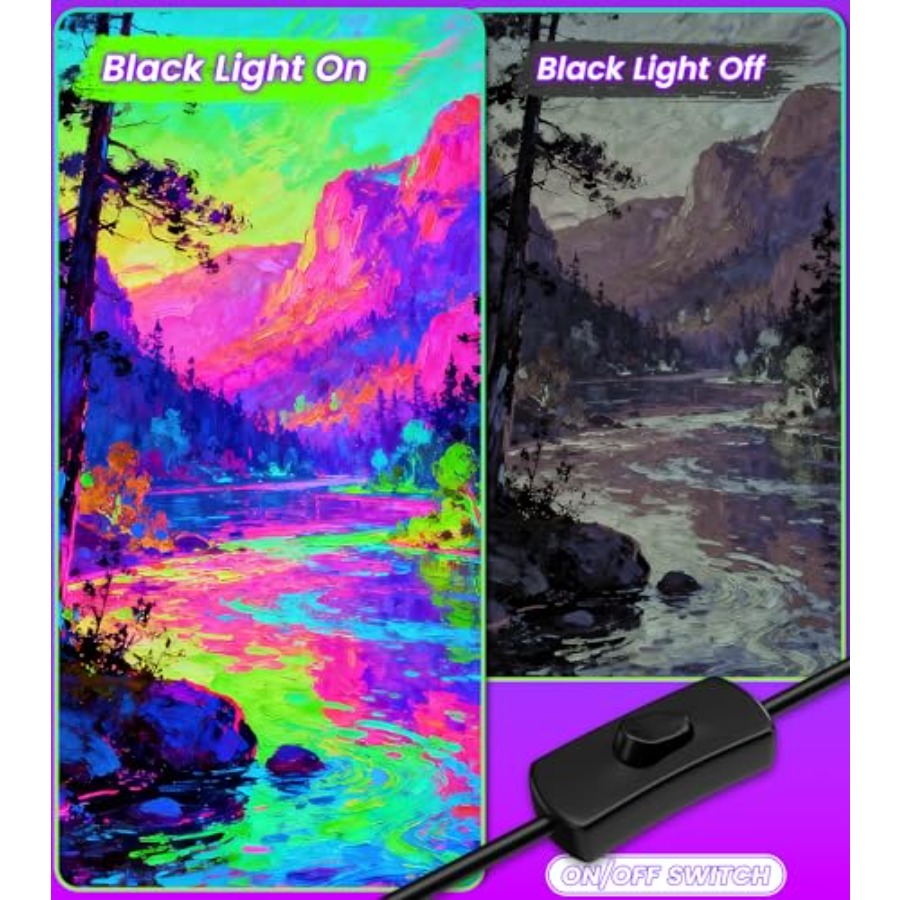 4W Pack LED Black Light Bar, B - Party Supplies recension och pris