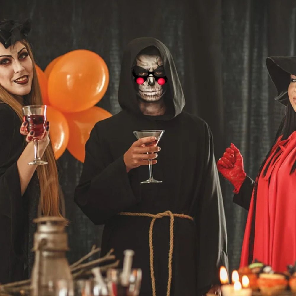 Halloween Horror Red Eye Glass - Glow In The Dark Party Glasses recension och pris