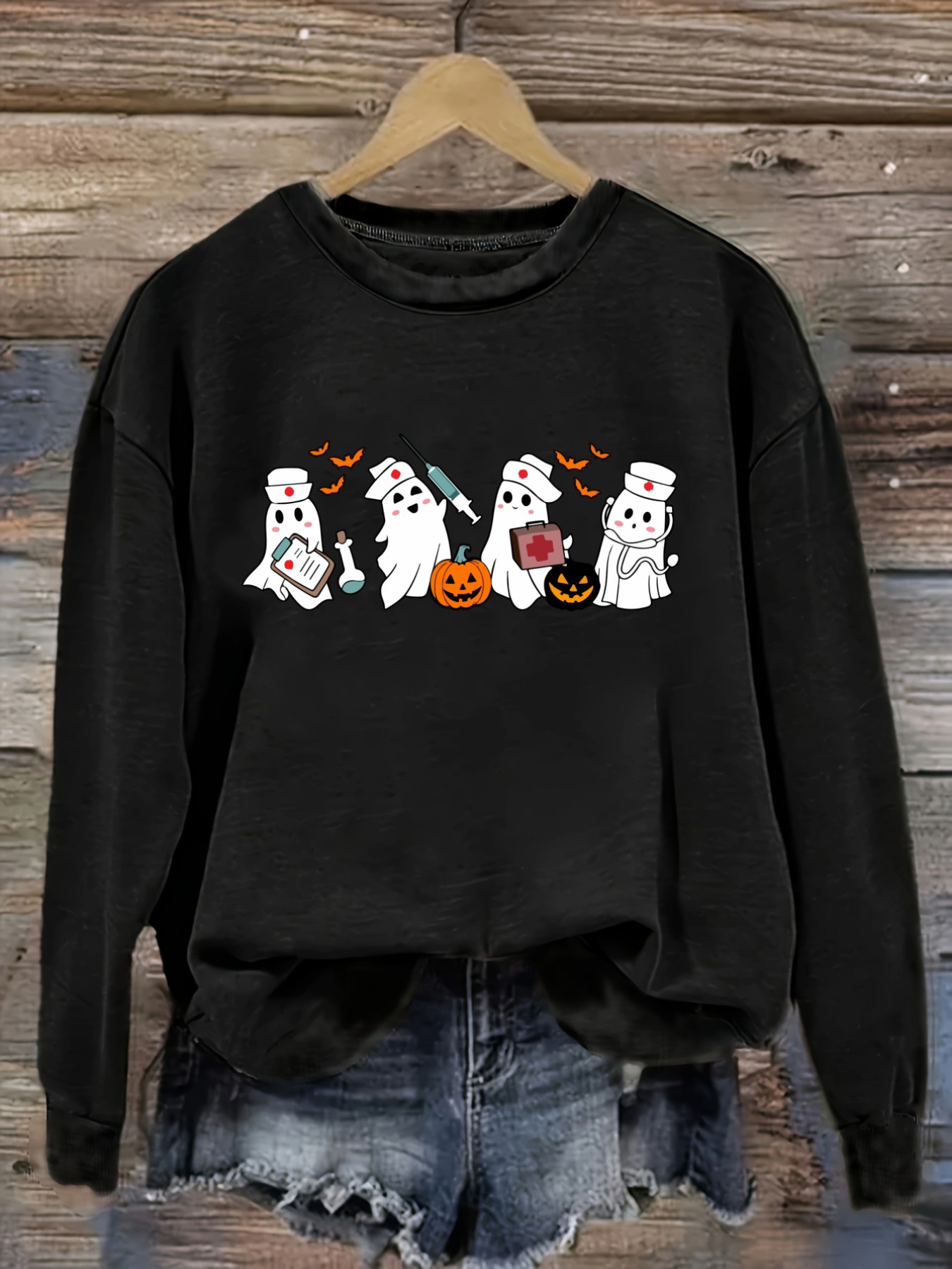 Women's Casual Long Sleeve Cre - Costumes recension och pris