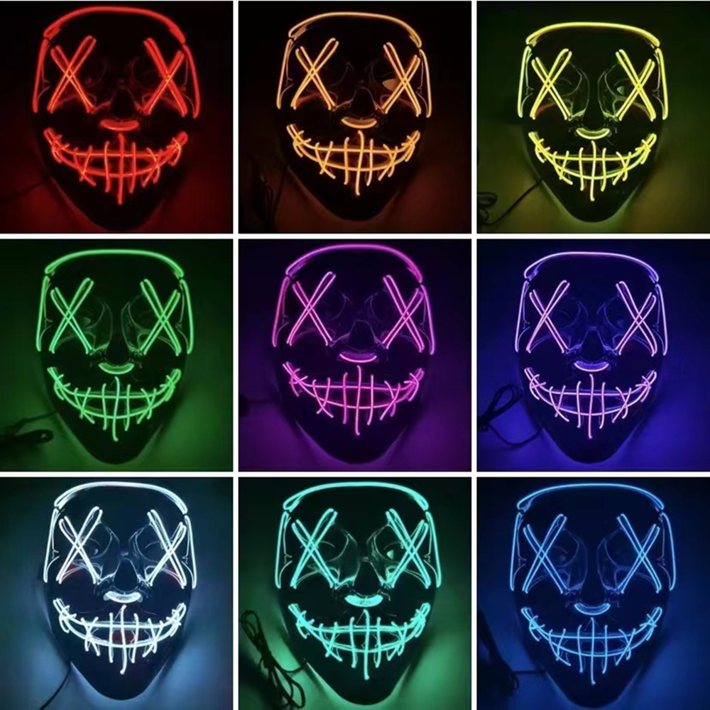Halloween Masks For Men Women  - Led Purge Mask Halloween recension och pris