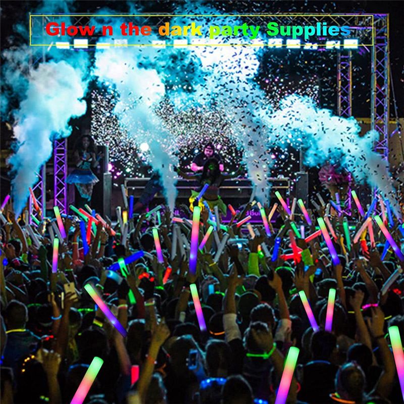 A75K Glow Sticks Bulk, LED Foa - Flashing Led Foam Sticks Party recension och pris
