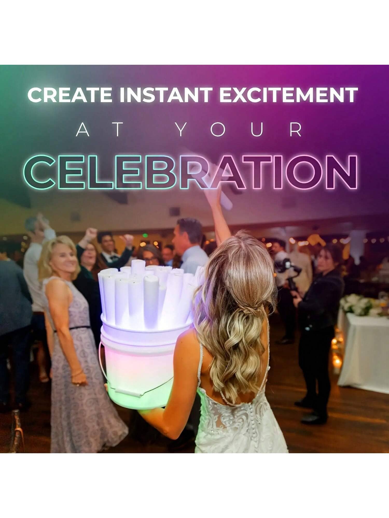 Foam Glow Sticks Vibrant Elect - Flashing Led Foam Sticks Party recension och pris