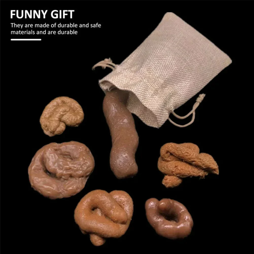 6pcs Realistic Fake Dog Poop P - Fake Poop Gag Gift recension och pris