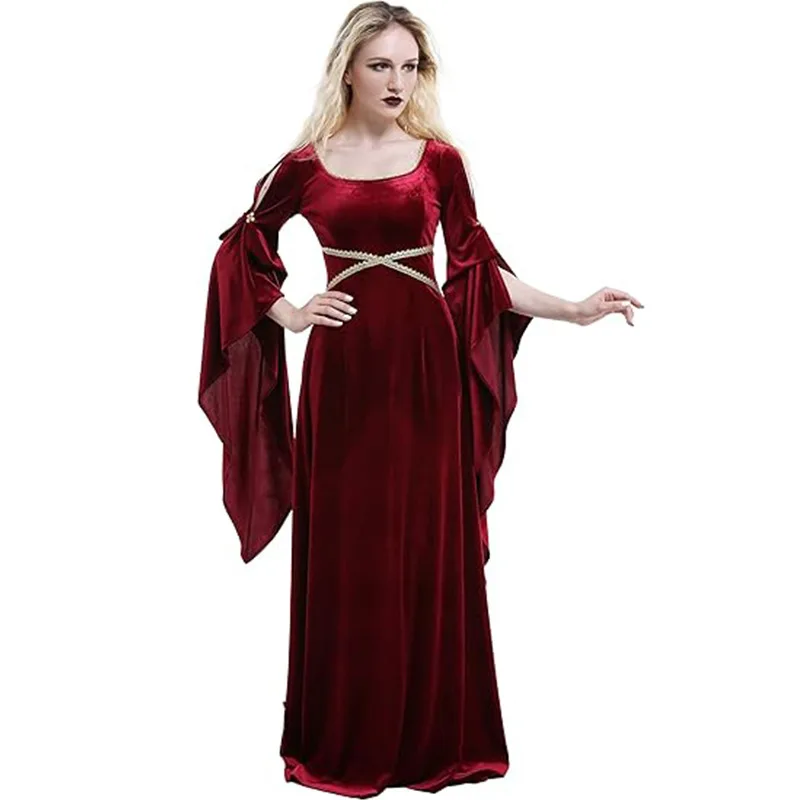 Women Medieval Dress Red Queen - Medieval Renaissance Dress Women recension och pris