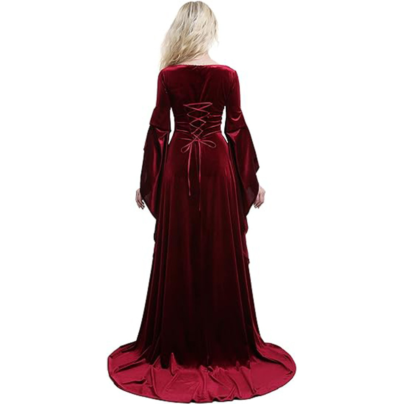 Women Medieval Dress Red Queen - Medieval Renaissance Dress Women recension och pris