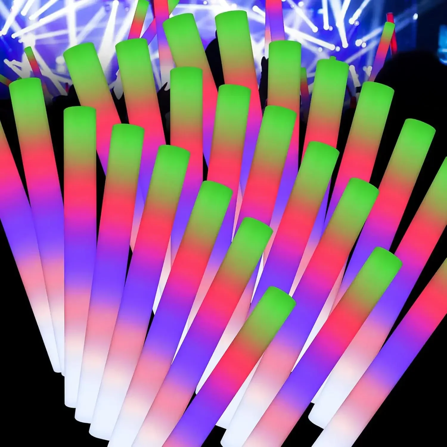 50PCS Led Foam Glow Sticks Chr - Flashing Led Foam Sticks Party recension och pris