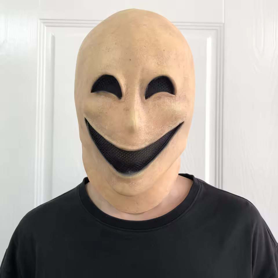 Faceless&Smile Man Halloween S - Latex Alien Mask Realistic recension och pris