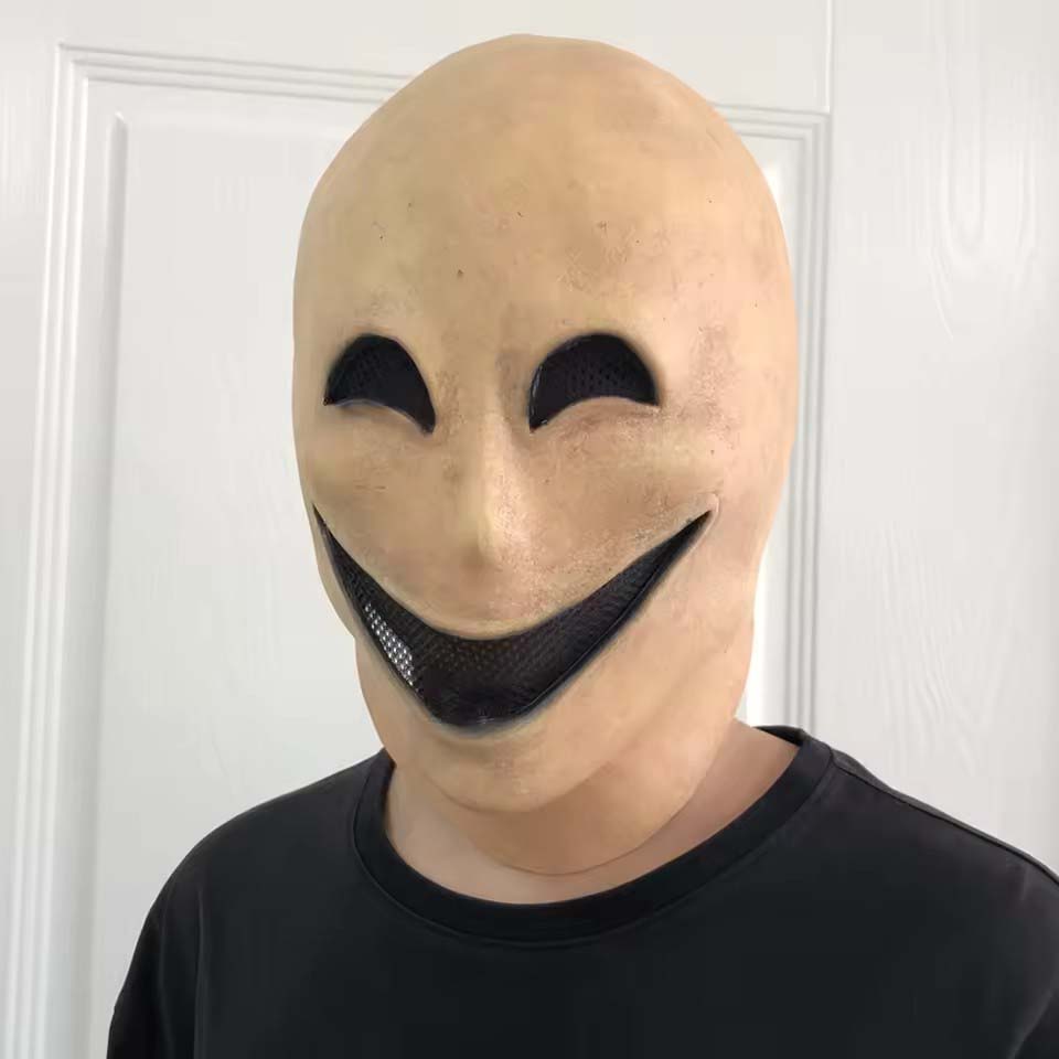 Faceless&Smile Man Halloween S - Latex Alien Mask Realistic recension och pris
