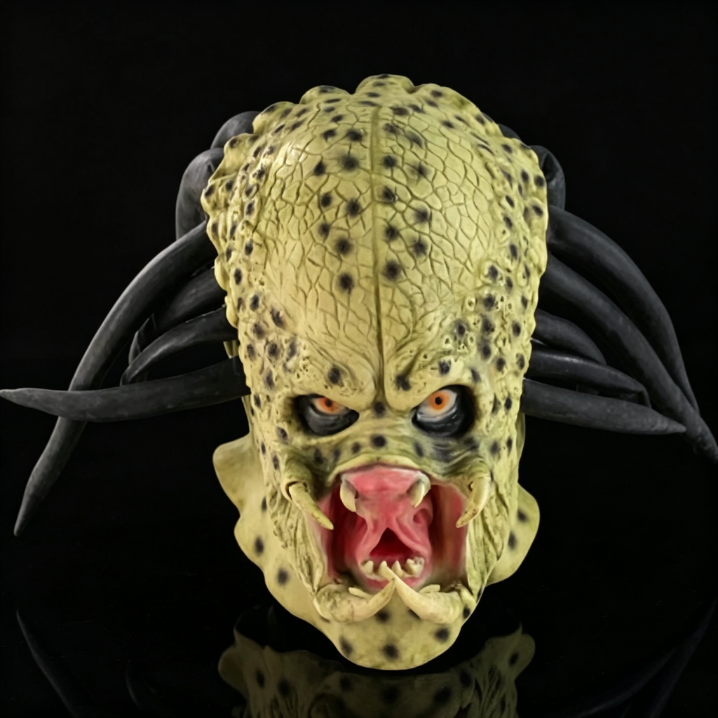 Realistic Predator Full Head M - Latex Alien Mask Realistic recension och pris
