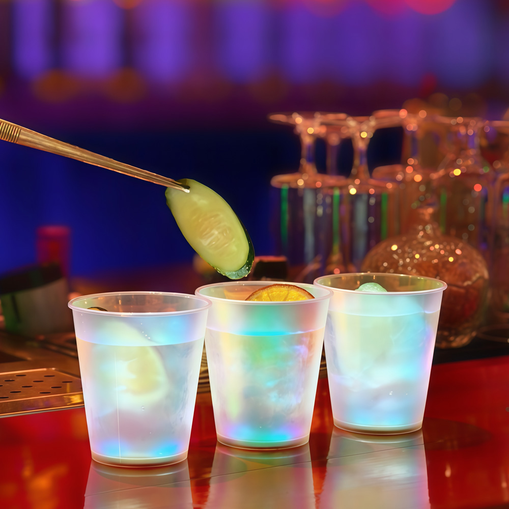 10pcs LED Glow in The Dark Cup - Glow In The Dark Party Glasses recension och pris