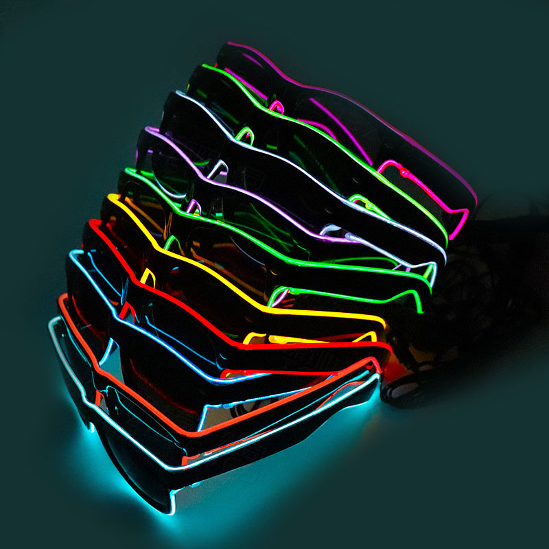 NEW Led Glasses Lights Rave Pa - Glow In The Dark Party Glasses recension och pris