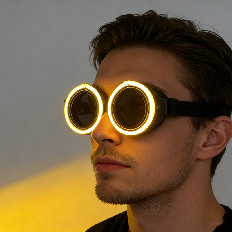 New arrive Round Shape LED Lum - Glow In The Dark Party Glasses recension och pris
