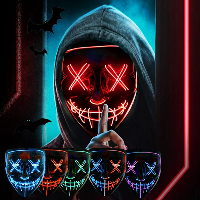 Halloween Scary Vendetta Mask  - Led Purge Mask Halloween recension och pris