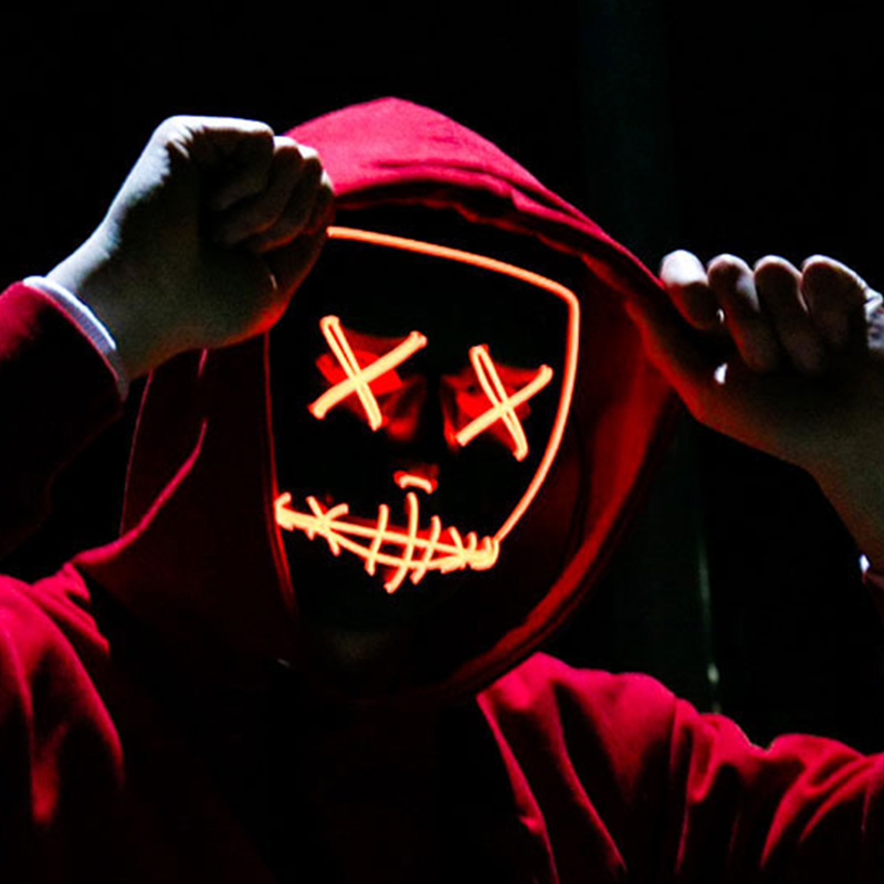 Halloween Scary Vendetta Mask  - Led Purge Mask Halloween recension och pris