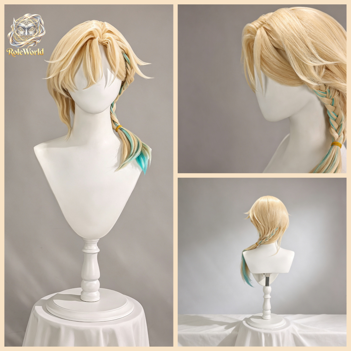 Honkai Star Rail Aventurine Wa - Anime Cosplay Wig Heat Resistant recension och pris