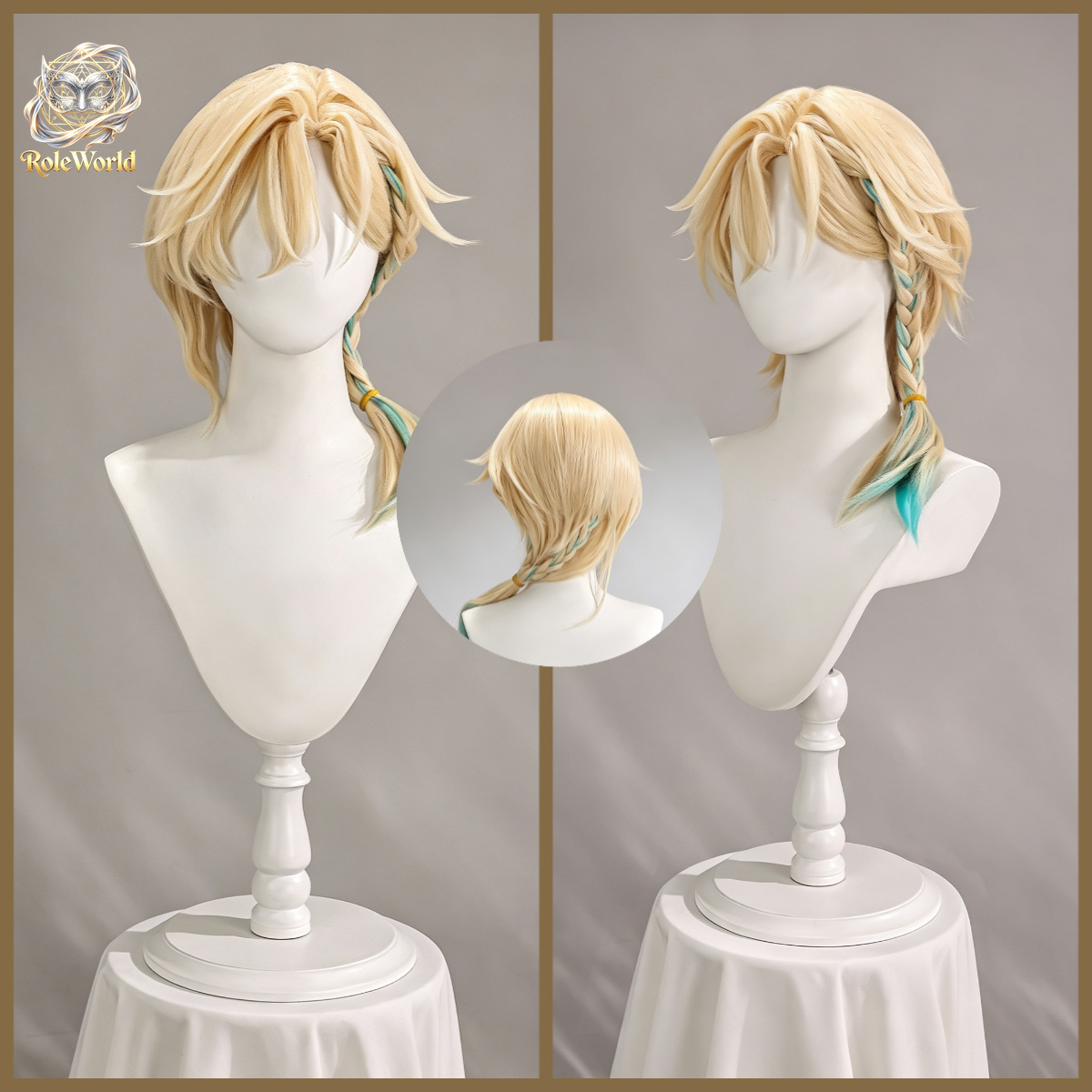 Honkai Star Rail Aventurine Wa - Anime Cosplay Wig Heat Resistant recension och pris