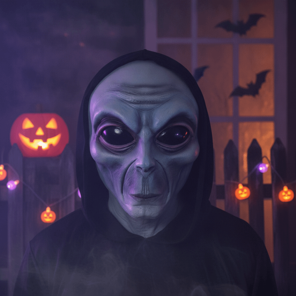 Latex Material Alien Mask Full - Latex Alien Mask Realistic recension och pris