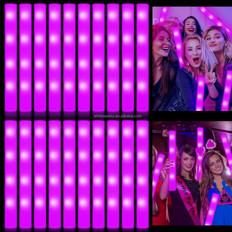 20Pcs Foam Glow Sticks Colorfu - Flashing Led Foam Sticks Party recension och pris