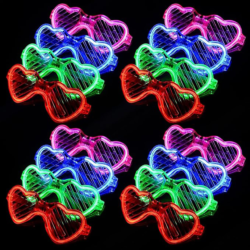 5/10/20/30/50 Bulk Light Up Gl - Glow In The Dark Party Glasses recension och pris