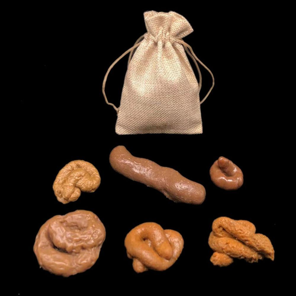 6Pcs Joke Gadget Squish Fool's - Fake Poop Gag Gift recension och pris