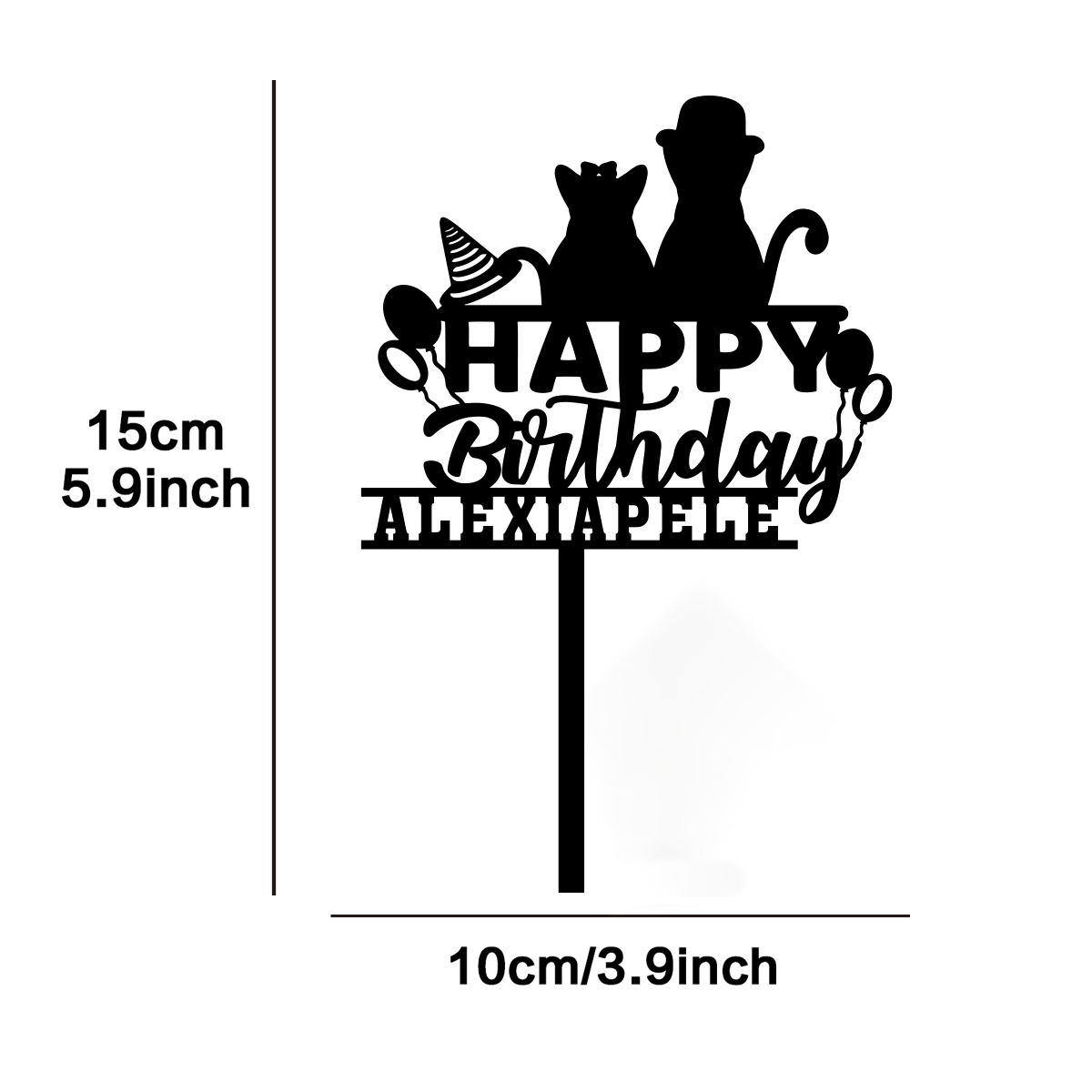 1PC Diy Birthday wishes full o - Party Supplies recension och pris