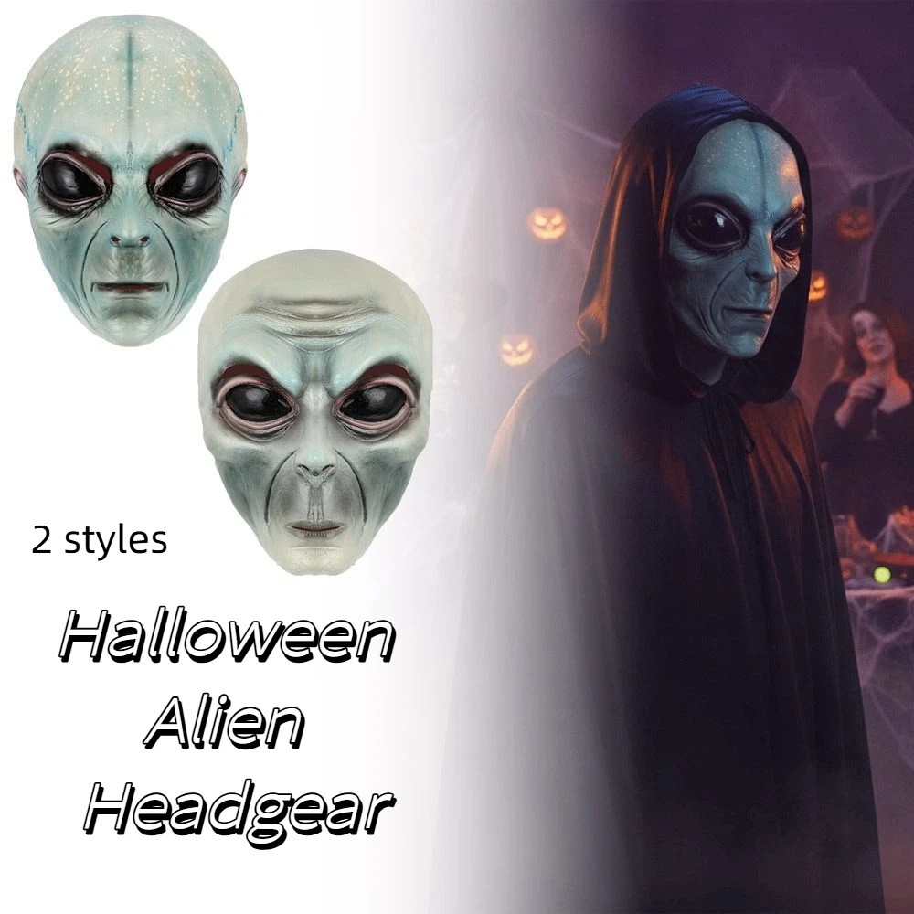 Latex Material Alien Mask Gree - Latex Alien Mask Realistic recension och pris