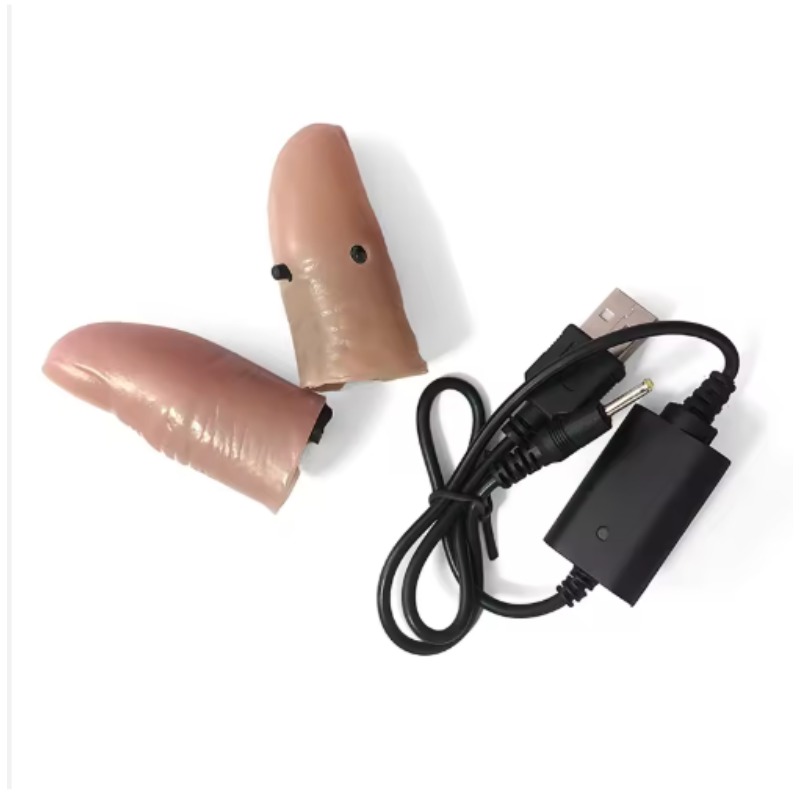 7 Color Light-Pair Set Chargin - Thumb Tip Magic Trick Set recension och pris