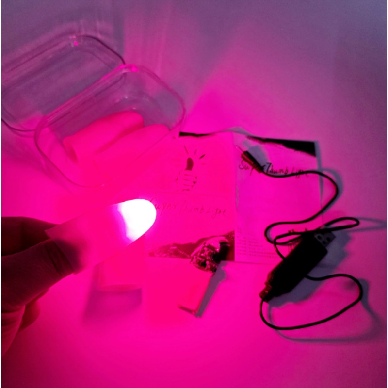 7 Color Light-Pair Set Chargin - Thumb Tip Magic Trick Set recension och pris