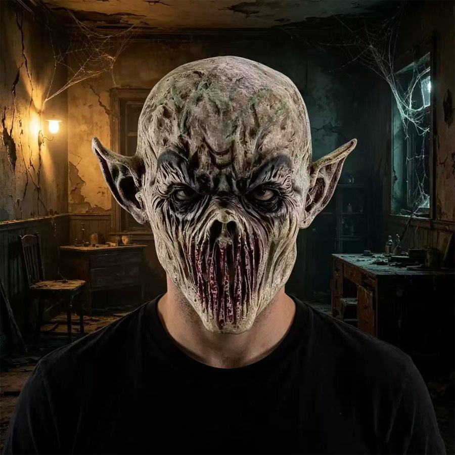 Halloween Scary Monster Mask R - Latex Alien Mask Realistic recension och pris