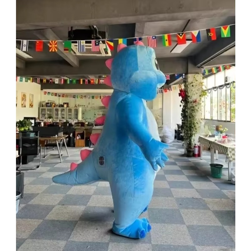 2m/2.6m Inflatable Blue Dragon - Inflatable Dinosaur Costume Adult recension och pris