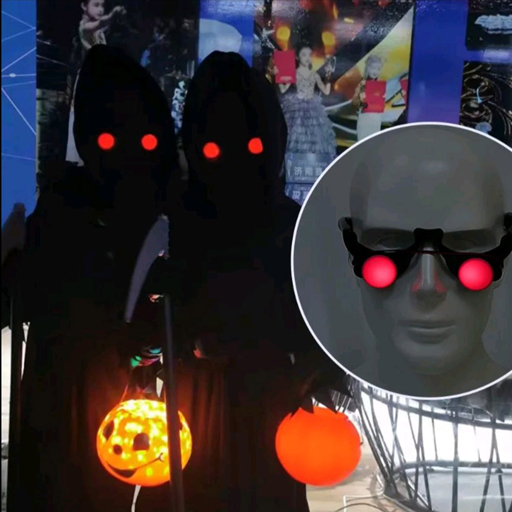 Halloween Horror Red Eye Glass - Glow In The Dark Party Glasses recension och pris