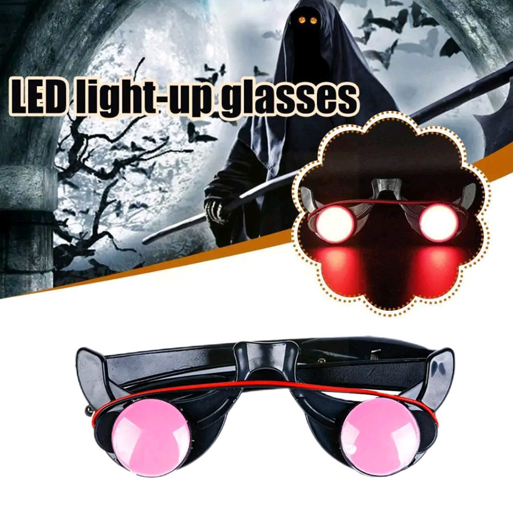 Halloween Horror Red Eye Glass - Glow In The Dark Party Glasses recension och pris