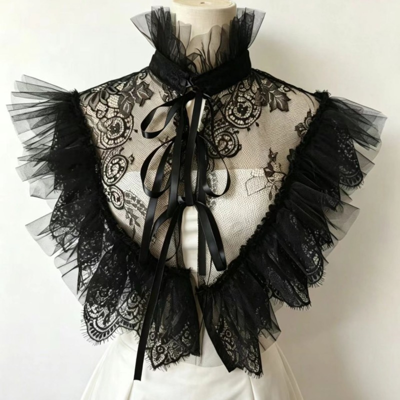 Gothic Style Lace Tulle False  - Costumes recension och pris