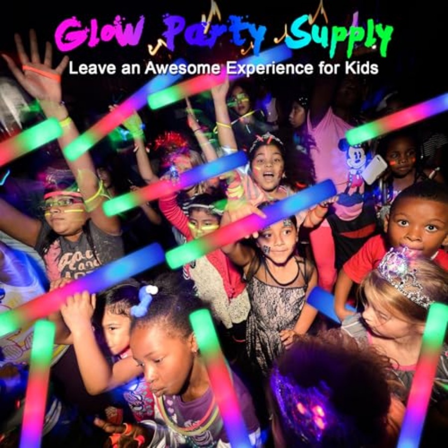 Pack Foam Glow Sticks, Bulk LE - Flashing Led Foam Sticks Party recension och pris
