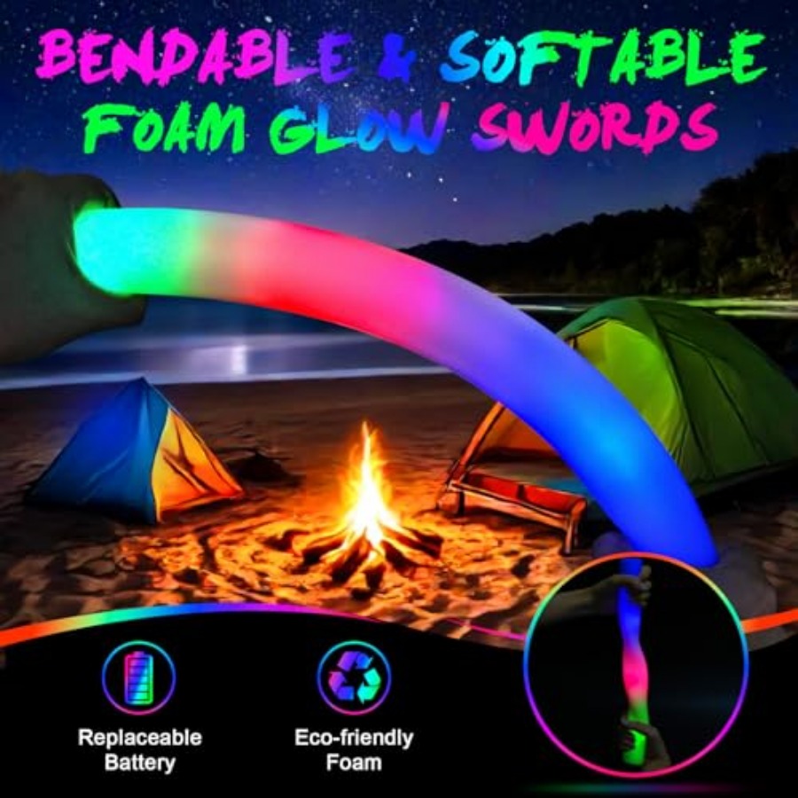 Pack Foam Glow Sticks, Bulk LE - Flashing Led Foam Sticks Party recension och pris