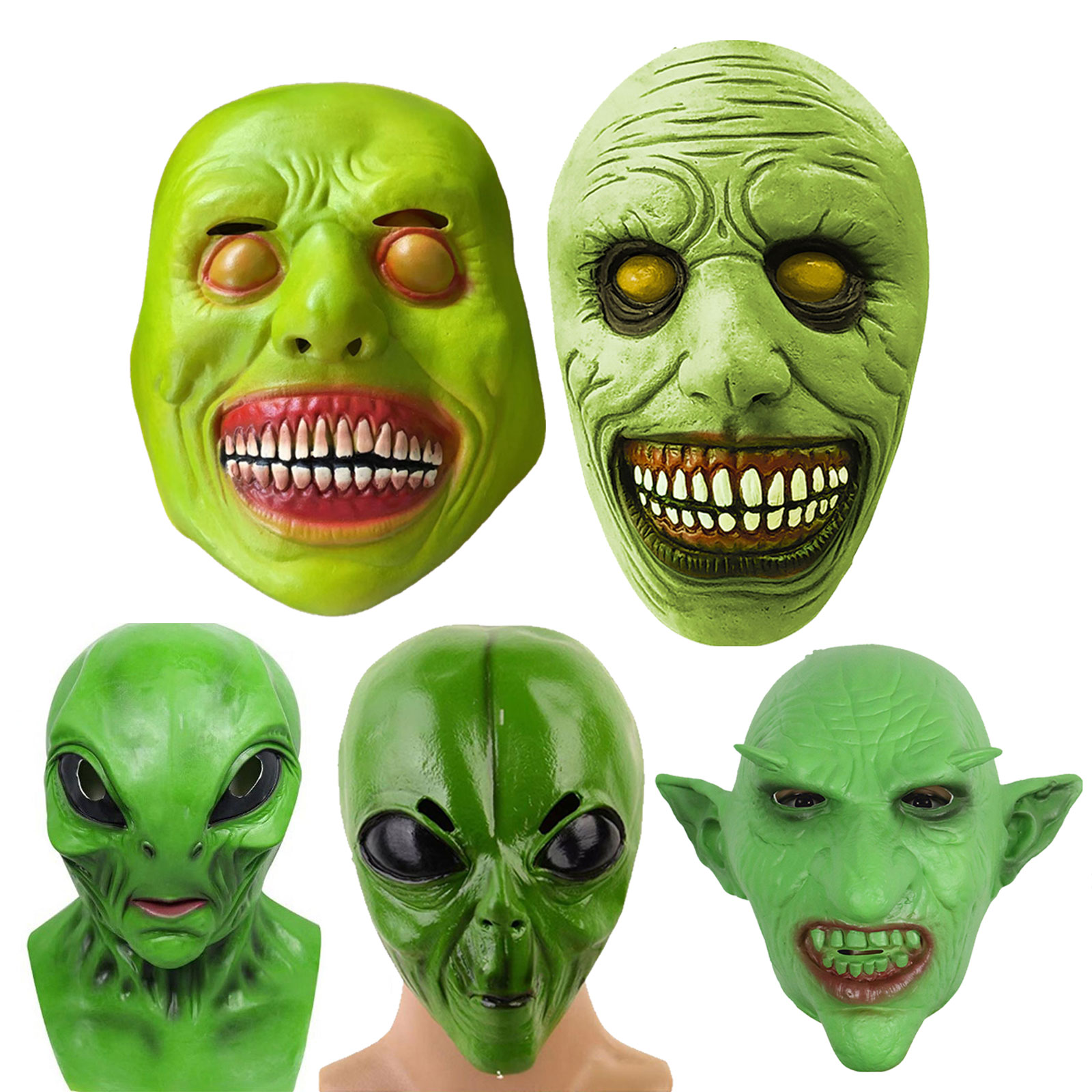 Halloween Alien Mask Realistic - Latex Alien Mask Realistic recension och pris