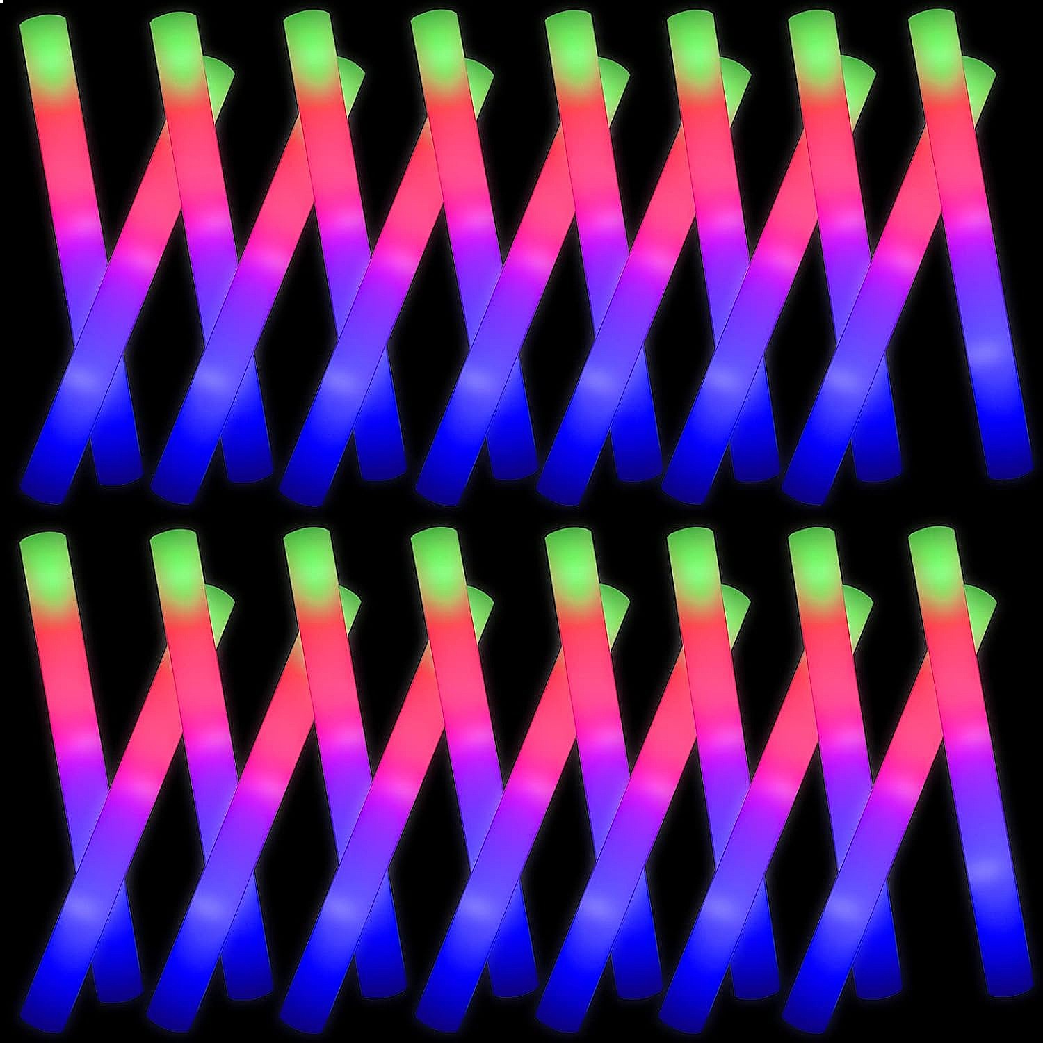 Glow Sticks Bulk 102-Pack LED  - Flashing Led Foam Sticks Party recension och pris