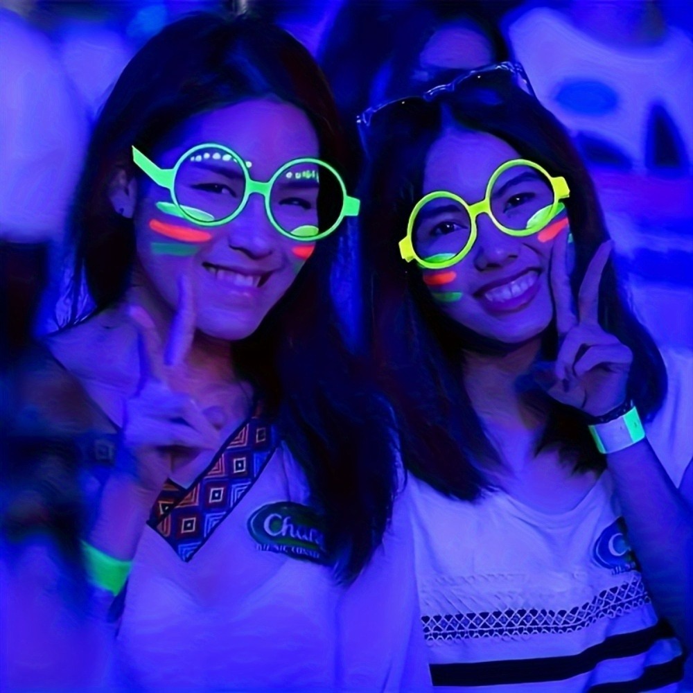5/12pcs UV Glow in The Dark Gl - Glow In The Dark Party Glasses recension och pris