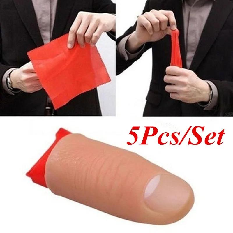5Pcs/Set Fakes Soft Thumb Tip  - Thumb Tip Magic Trick Set recension och pris